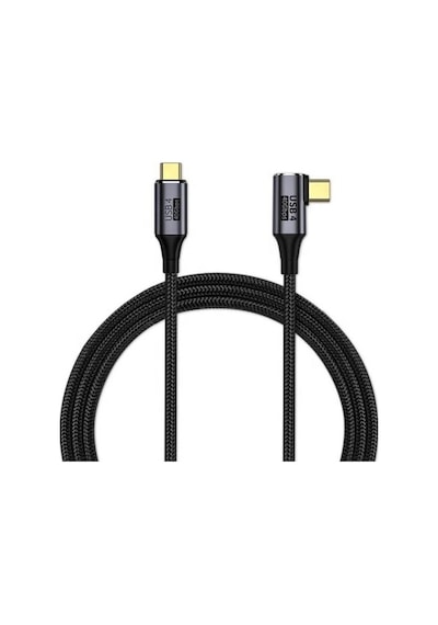 90 Derece Type-c İla Type-c Usb4 Kablo 40gbps 50cm