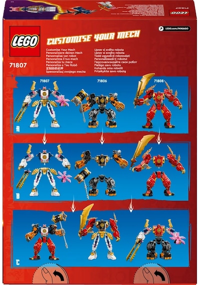 LEGO® Ninjago Sora’nın Teknoloji Elementi Robotu 71807 7+ Yaratıcı Oyuncak Yapım Seti - 209 Parça