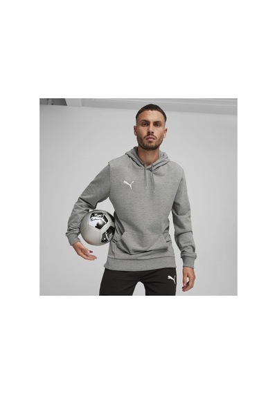 Puma Hoodies, Regular, Longsleeve, Collar, Regular, Plain Gray