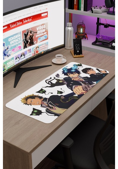 Ao No Exorcist Blue Exorcist Anime V5 - 70x30 Xl Gaming Kauçuk Kaymaz Taban Mouse Pad Fare Altlığı