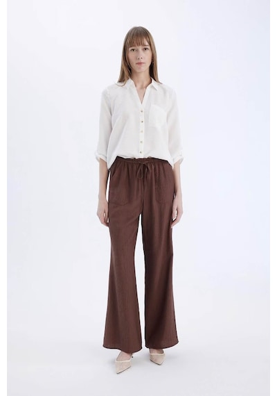 Defacto Regular Fit Beyaz Kadın Gömlek M9407az/wt16 Beyaz