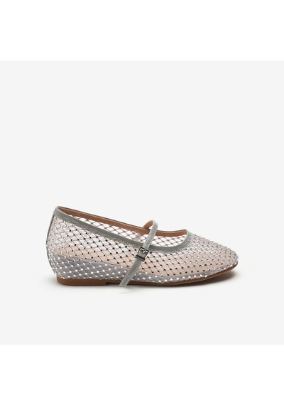 Argento Sandalet Kadın 1f6070ds Donna Serena T. 6070ds Rete Gümüş