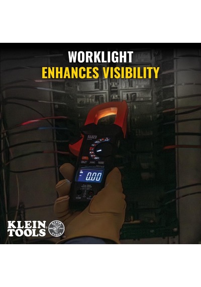 Klein Tools El Feneri, 600a Ac/dc Otomatik Değişen, Gerçek Rms, Ncvt, Ölçümler Akım, Loz, Sıcaklık