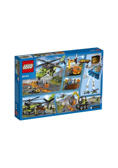 LEGO City 60123 Volcano Supply Helicopter 330 Parça