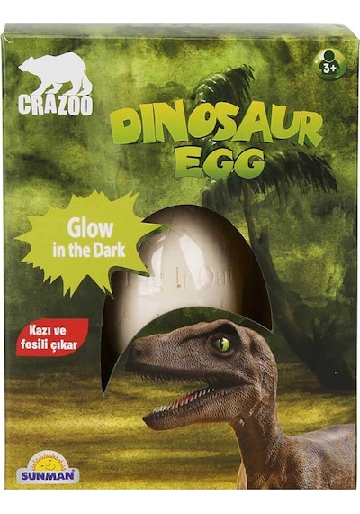 Karanlıkta Parlayan Dinozor Yumurtası Kazı Seti