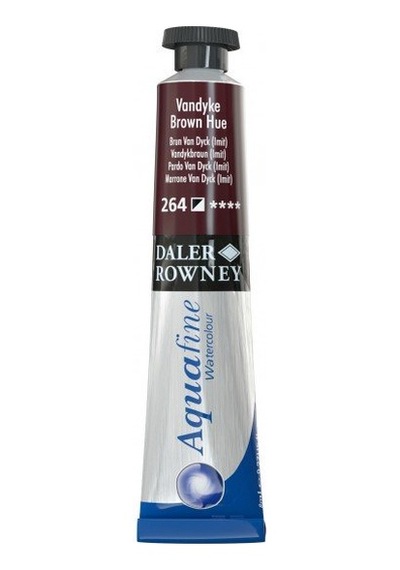 Daler Rowney Aquafine Tüp Sulu Boya 8ml - 264 Vandyke Brown Hue