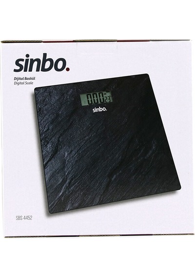Dijital - Pilli Cam Banyo Baskülü Lcd Ekran - Sıcaklık Göstergeli 180kg/50gr 26x26cm Sinbo Sbs-4450 5570