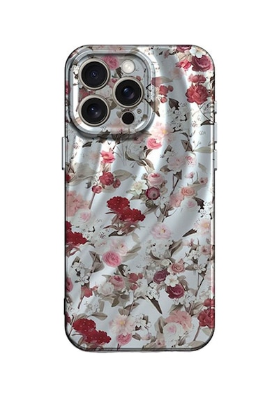 Apple iPhone Uyumlu  Uyumlu 14 Pro Kılıf Crew Desenli Kapak - Çiçek