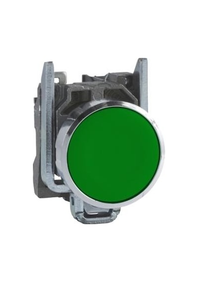 Schneider Buton Yeşil 1na Metal Seri-xb4ba31