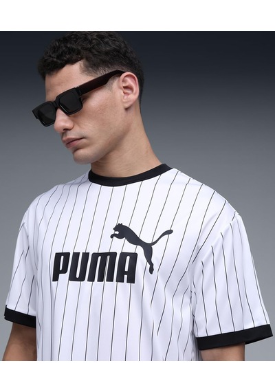 5tate Of Mınd Puma Erkek Ess Striped Jersey Forma Puma White S Açık Bordo
