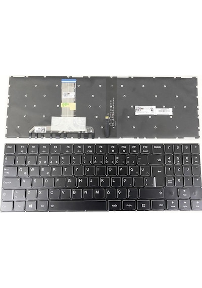 Lenovo Uyumlu Legion Y540-15Irh-Pg0 81Sy00Lttx Klavye Beyaz Işıklı Siyah N11.59850