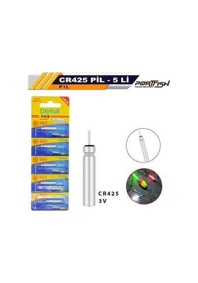 Portfish Pil Cr425 5 Adetli Çok Renkli
