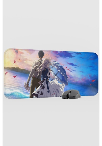 Violet Evergarden Anime V2 - 70x30 Xl Gaming Kauçuk Kaymaz Taban Mouse Pad Fare Altlığı