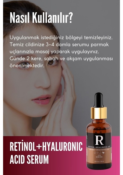 Retinol Içeren Leke Ve Kırışıklık Karşıtı, Aydınlatıcı Ve Nemlendirici Serum 30 Ml