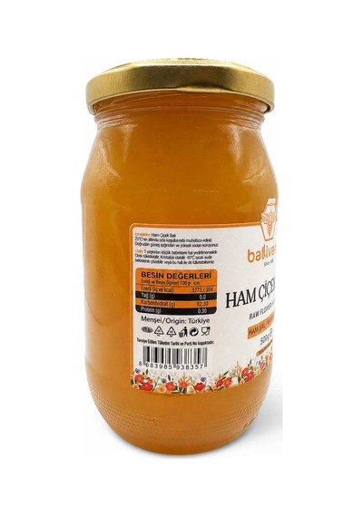 Ham Çiçek Balı Raw Flower Honey 500 Gr.