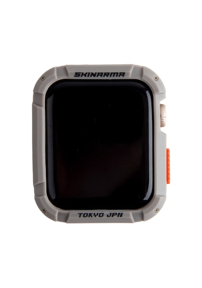 Watch 44mm Uyumlu Skinarma Kurono Buzlu Tasarım Sert Pc Kasa Koruyucu Koyu Gri