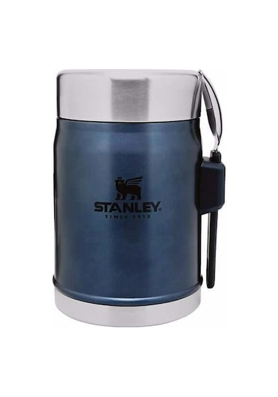 Stanley 10-09382-006 Klasik Paslanmaz Çelik Lacivert Yemek Termosu Kaşıklı 0.40 L