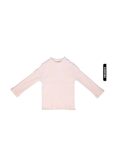 Çikoby Xo Kids Kız Bebek Balıkçı Yaka Tishirt 6-24 Ay 20560 Krem