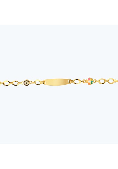 Altınbaş 22 Ayar Altın Çocuk Nazar Künye Bjrbl0012-25925 Renkli