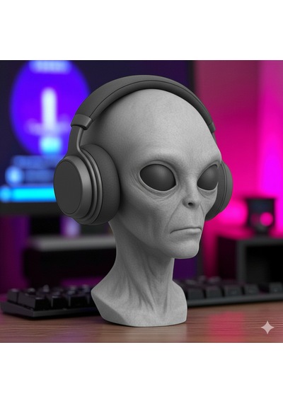 Alien Kulaklık Standı 3d Baskı Oyuncu Aksesuarı Masaüstü Dekor