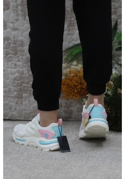 Lumberjack Null Bej Rahat Esnek Sneaker Kadın Spor Ayakkabı 001