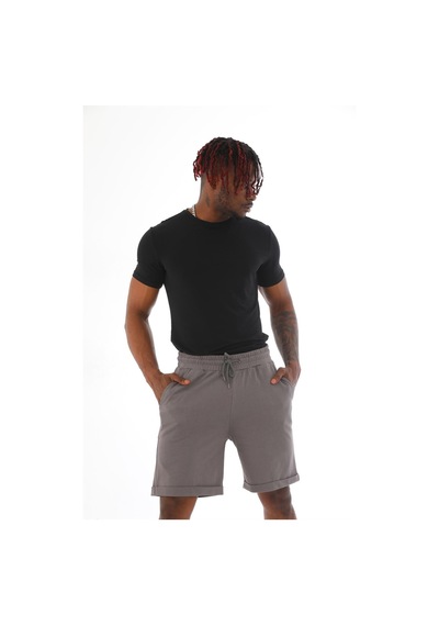 Penyebizden Erkek Regular Fit Duble Paça Pamuklu Şort-Granit Gri-Granit Gri Penyebizden Erkek Regular Fit Duble Paça Pamuklu Şort-Granit Gri-Granit Gri