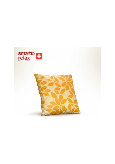 Smarto Relax Içi Dolgulu Kırlent 45x45 Cm Kare Salon & Berjer Kırlenti Beyaz - Sarı