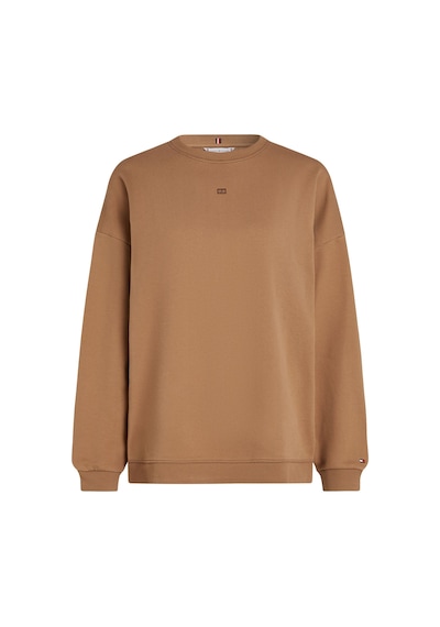 Tommy Hilfiger Tonal Flag Mdrn Terry Swtshrt Kadın Kahverengi Sweatshirt - Ww0ww45754 Tommy Hilfiger Tonal Flag Mdrn Terry Swtshrt Kadın Kahverengi Sweatshirt - Ww0ww45754