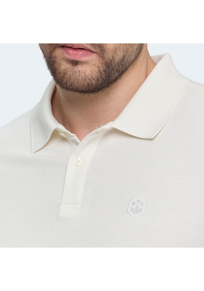 Lumberjack 5M MB CT953 POLO T SH 5FX Erkek  Kırık Beyaz Tişört
