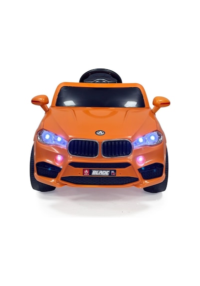 Blade Gt 12v Uzaktan Kumandalı Bluetooth Ve Usb Destekli Led Farlı Emniyet Kemerli Çocuk Akülü Araba Turuncu
