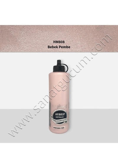 Cadence Hibrit Metalik Boya 500 Ml. Hm808 Metalik Bebek Pembe