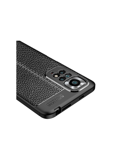 Xiaomi Redmi Note 11 Pro Kilif Lens Deri Görünümlü Niss Silikon