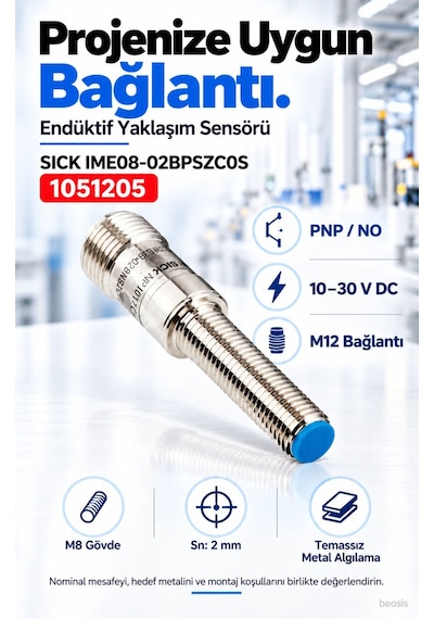 Sıck Ime08-02bpszc0s Endüktif Yaklaşım Sensörü 1051205