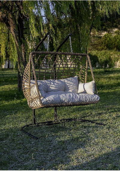 Btk Concept Legend Çift Kişilik Rattan Salıncak Kahverengi