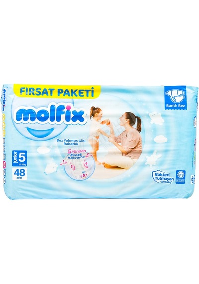2 Adet Molfix Fırsat Paketi 5 No Junıor 48 Li