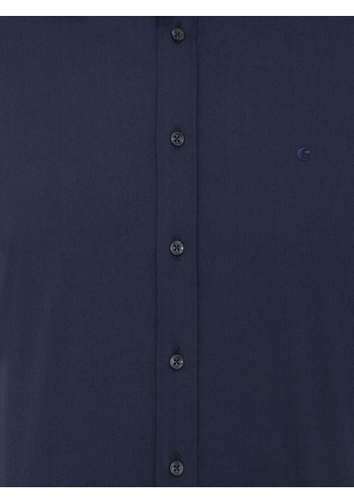 Cacharel Lacivert Slim Fit Uzun Kollu Basic Gömlek