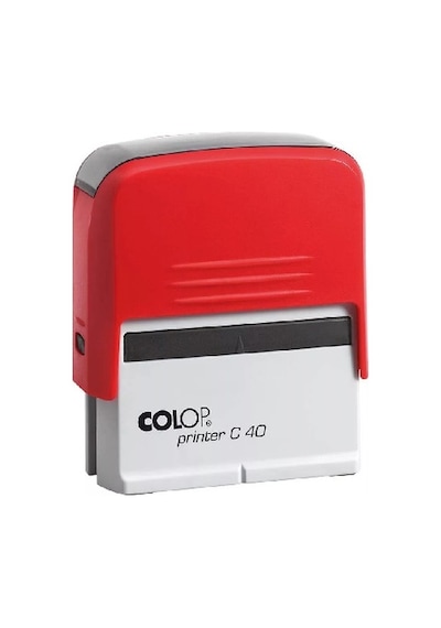 Colop Prınter C40 Kırmızı Kasa Siyah Keçe - 23 x 59 MM