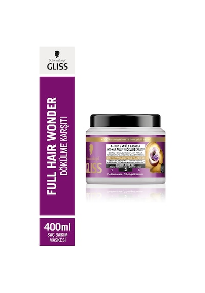 Gliss Full Hair Wonder Saç Dökülme Karşıtı Saç Maskesi 400 ML