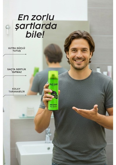 Akat Gardi Saç Spreyi Strong No:1 Yeşil 180 Ml
