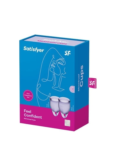 Satisfyer Feel Confident Menstrual Cup Lila