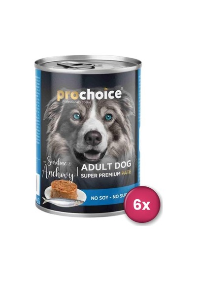 Prochoice Sardalyalı Ve Hamsili Yetişkin Köpek Konservesi 400 Gr X 6 Adet