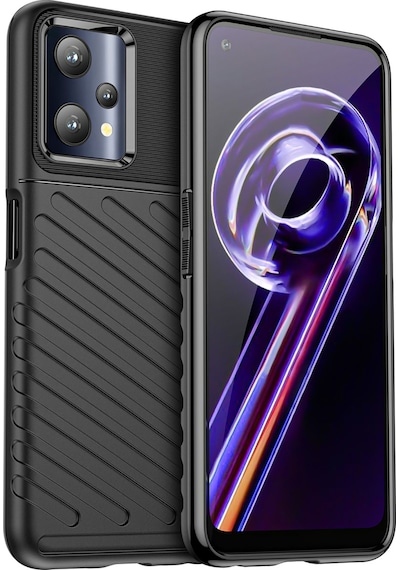 Realme 9 Pro Thunder Serisi Darbeye Dayanıklı Kılıf Siyah Al3421