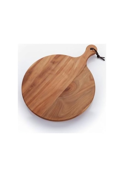 Ayaklı Akasya Sunum Tabağı Ve Servis Tahtası 40x30 Cm Doğal Ahşap Modern Peynir, Şarküteri, Pizza Ve Kahvaltı Tahtası Saplı Ve Yükseltilmiş Ayaklı Sunumluk 15cm