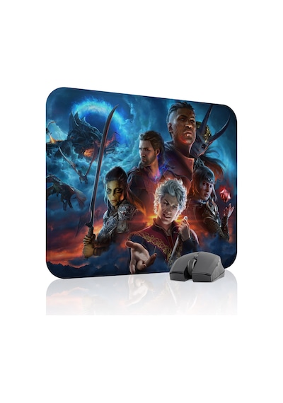 Baldur's Gate 3 Kaymaz Dikişli Kauçuk Oyuncu Mousepad V1 - 48x40 Xl Gaming Mouse Pad Fare Altlığı