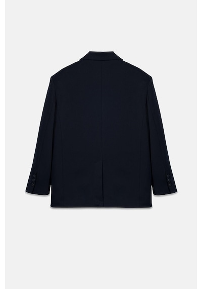 Thalure Kadın Lacivert Oversize Blazer Lacivert
