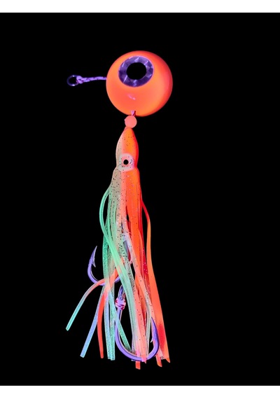S.f. Melek Gözü Jig 200g Turuncu Uv - 0/5 No Paslanmaz İğne