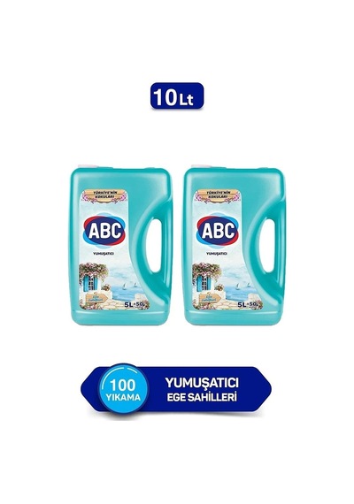 ABC Çamaşır Yumuşatıcısı Ege Sahilleri 2 x 5 L