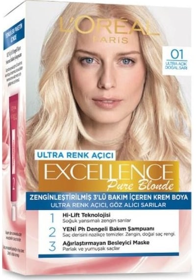 L'Oréal Paris Excellence Pure Blonde - 01 Ultra Açık Doğal Sarı