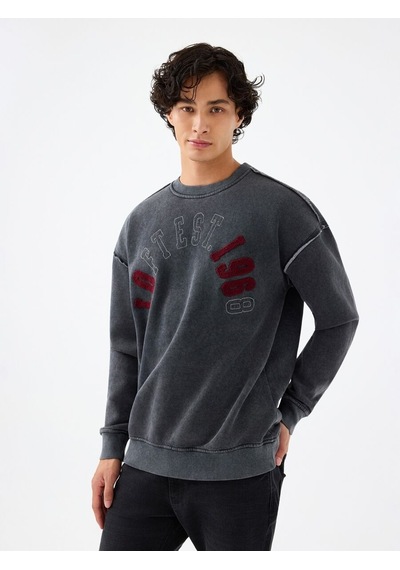 LOFT Oversize Fit Erkek Sweatshirt Lf2040982 Q1.v1 Antrasit