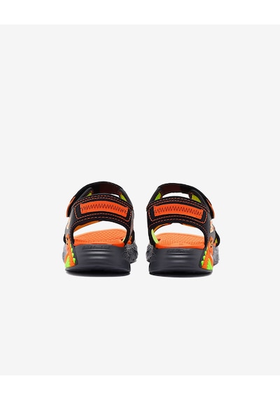 Skechers Creature - Splash Büyük Erkek Çocuk Siyah Işıklı Sandalet 400614l Bkor Siyah